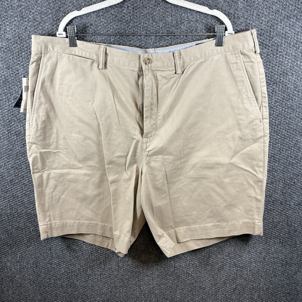 NWT Polo Ralph Lauren Classic Fit Khaki Chino Shorts Men Sz 42 Prep Casual